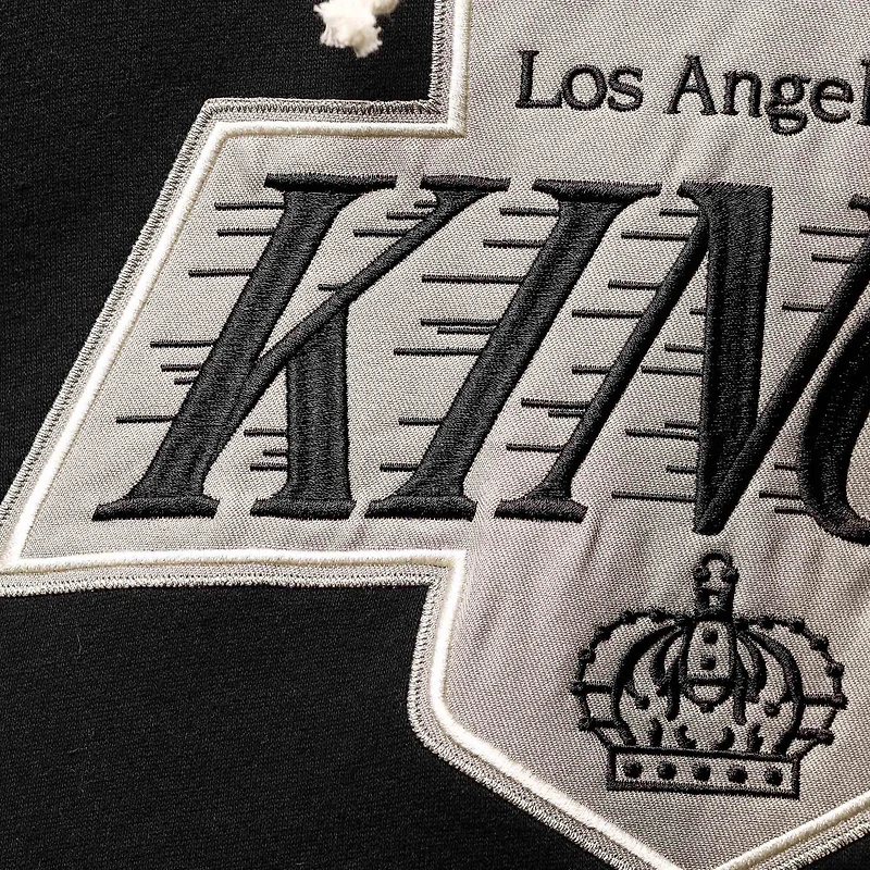Sweat à capuche Lacer noir pour homme, modèle '47 Wayne Gretzky, Los Angeles Kings, avec nom et numéro de joueur retirés