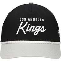 Casquette réglable en sergé lavé Roscoe des Kings de Los Angeles pour hommes, noir/gris, American Needle