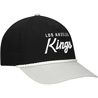 Casquette réglable en sergé lavé Roscoe des Kings de Los Angeles pour hommes, noir/gris, American Needle