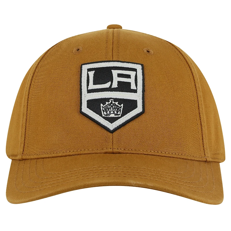 Casquette ajustable en sergé délavé Hepcat pour homme, couleur tan American Needle, Los Angeles Kings