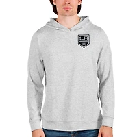 Sweat à capuche Antigua gris chiné pour homme, modèle Absolute des Los Angeles Kings.