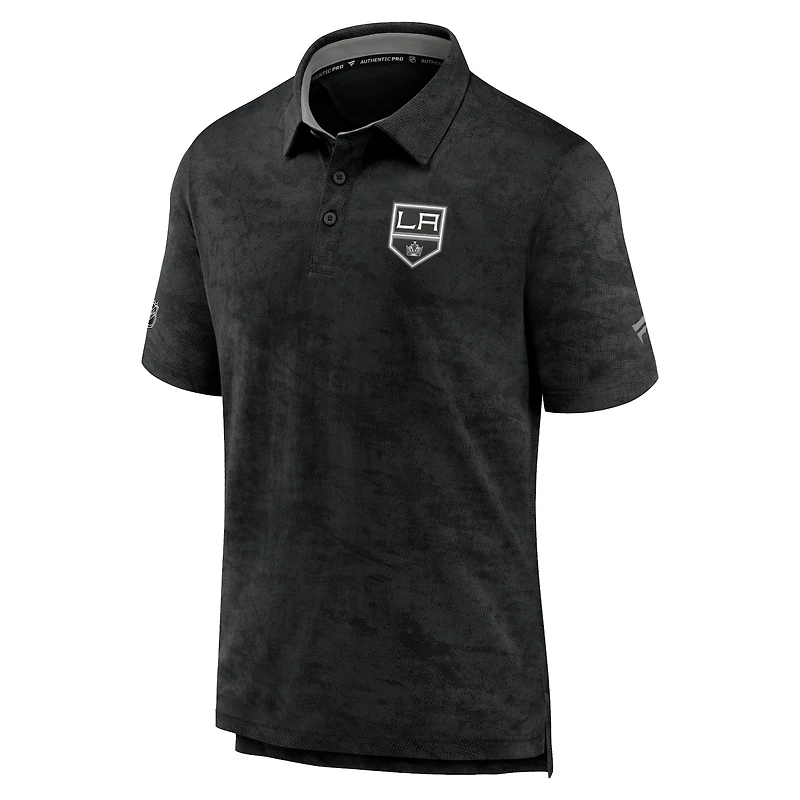 Men's Black Los Angeles Kings Authentic Pro Rink Polo