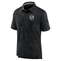 Men's Black Los Angeles Kings Authentic Pro Rink Polo