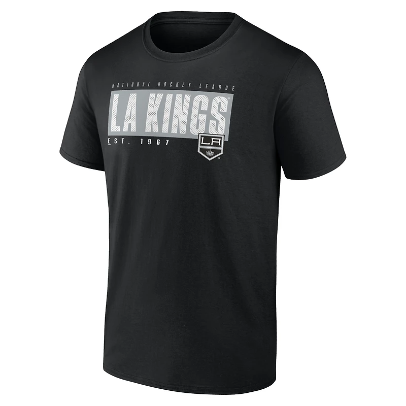 Men's Black Los Angeles Kings Blocked Out T-Shirt