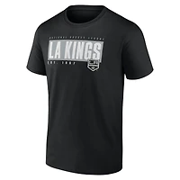 Men's  Black Los Angeles Kings Blocked Out T-Shirt