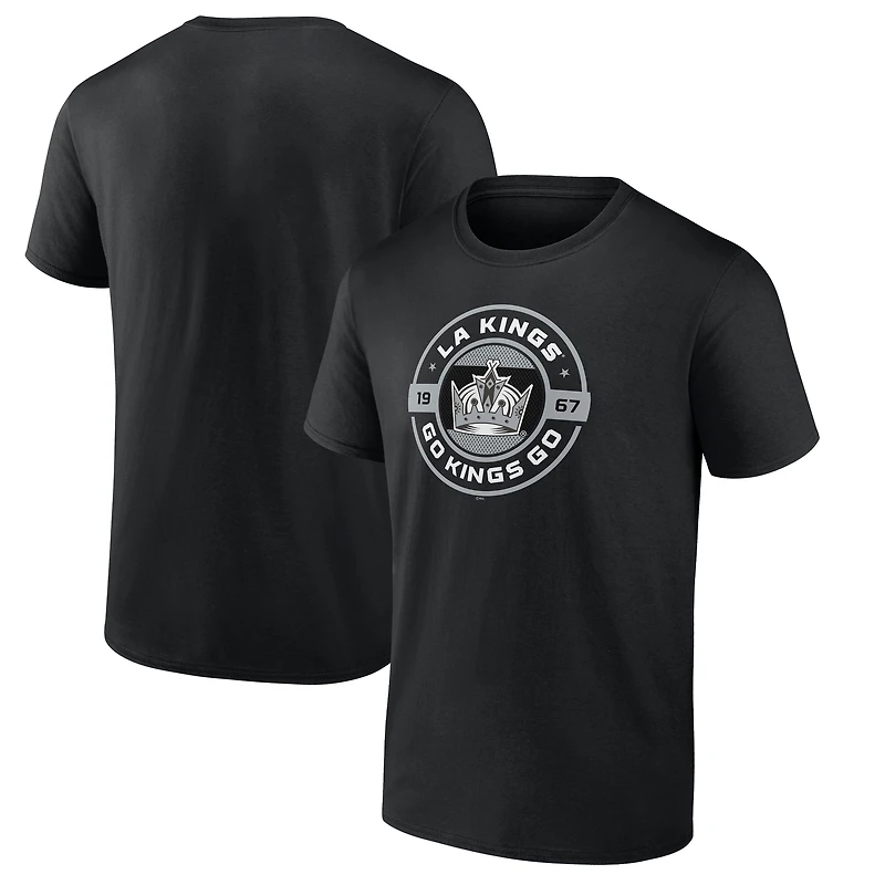T-shirt noir pour homme, motif natif des Kings de Los Angeles