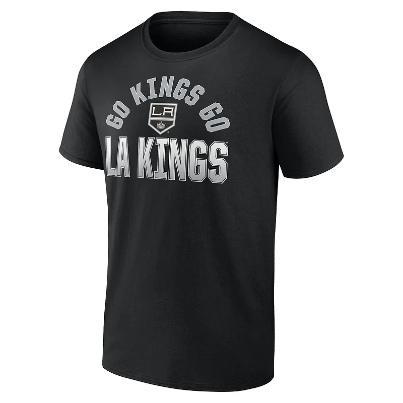Men's  Black Los Angeles Kings Open Net T-Shirt