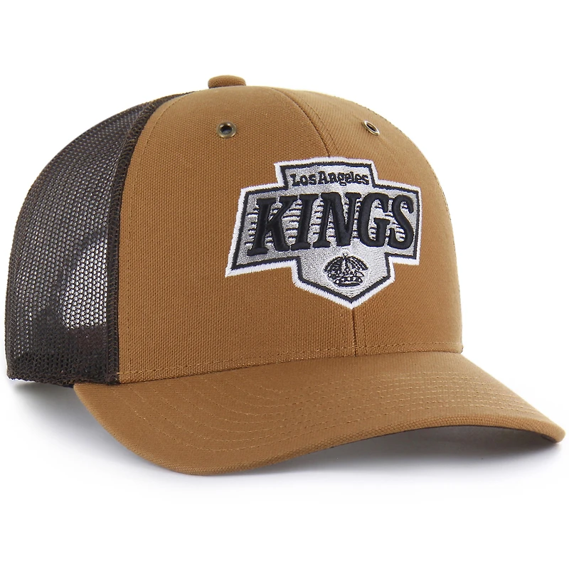 Casquette ajustable Carhartt x '47 marron pour homme, motif Los Angeles Kings