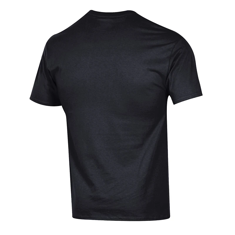 Men's Champion Black Los Angeles Kings Helmet T-Shirt