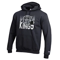 Men's Champion Black Los Angeles Kings Powerblend Hoodie
