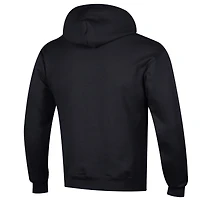 Men's Champion Black Los Angeles Kings Primary Logo 1-Hit Pullover Hoodie