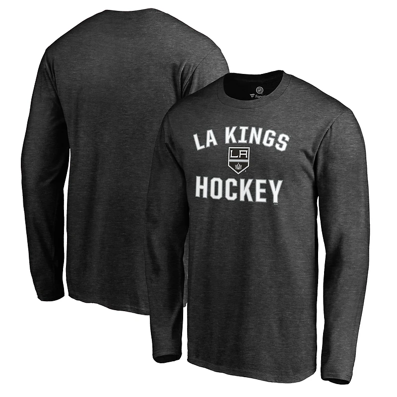 Men's  Charcoal Los Angeles Kings Victory Arch Long Sleeve T-Shirt