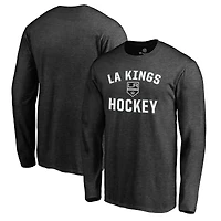 Men's  Charcoal Los Angeles Kings Victory Arch Long Sleeve T-Shirt
