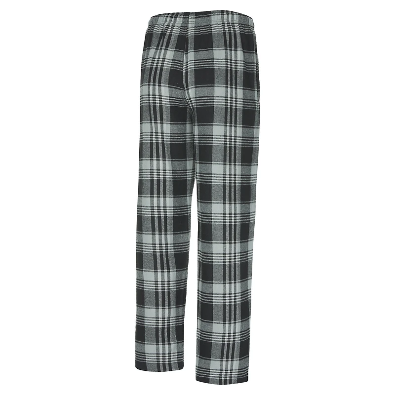 Men's Concepts Sport Black/Gray Los Angeles Kings Region Flannel Sleep Pants