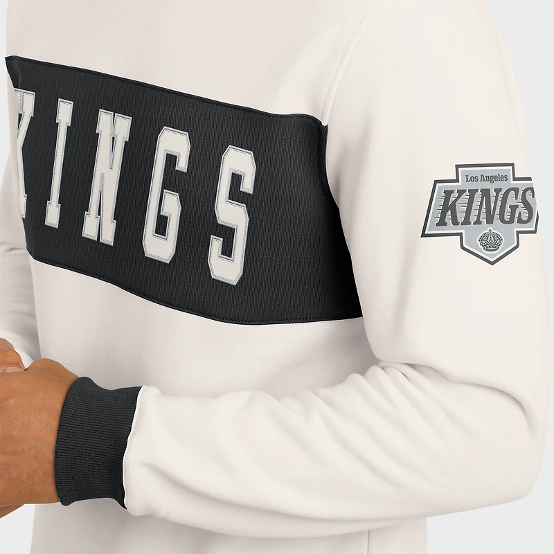 Sweat-shirt colorblock crème pour homme de la collection Darius Rucker Fanatics, Los Angeles Kings
