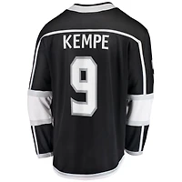 Fanatics pour hommes Adrian Kempe noir Los Angeles Kings Home Premier Breakaway Player Maillot