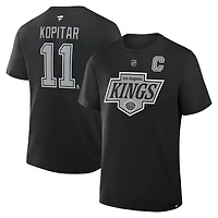 T-shirt Fanatics Anze Kopitar pour homme, noir, authentique