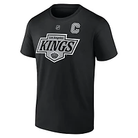 T-shirt Fanatics Anze Kopitar pour homme, noir, authentique, avec nom et numéro Stack des Los Angeles Kings