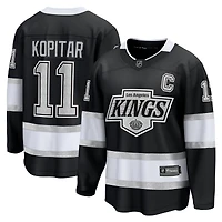 Maillot Fanatics Anze Kopitar noir pour homme des Los Angeles Kings, domicile Premier Breakaway Player