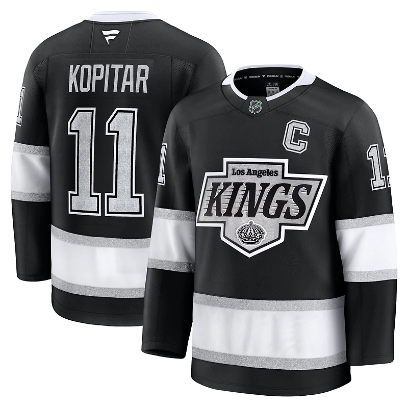 maillot Fanatics Anze Kopitar noir pour homme, domicile premium des Los Angeles Kings