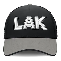 Men's Fanatics Black/Gray Los Angeles Kings Authentic Pro Rink Team Code Flex Hat