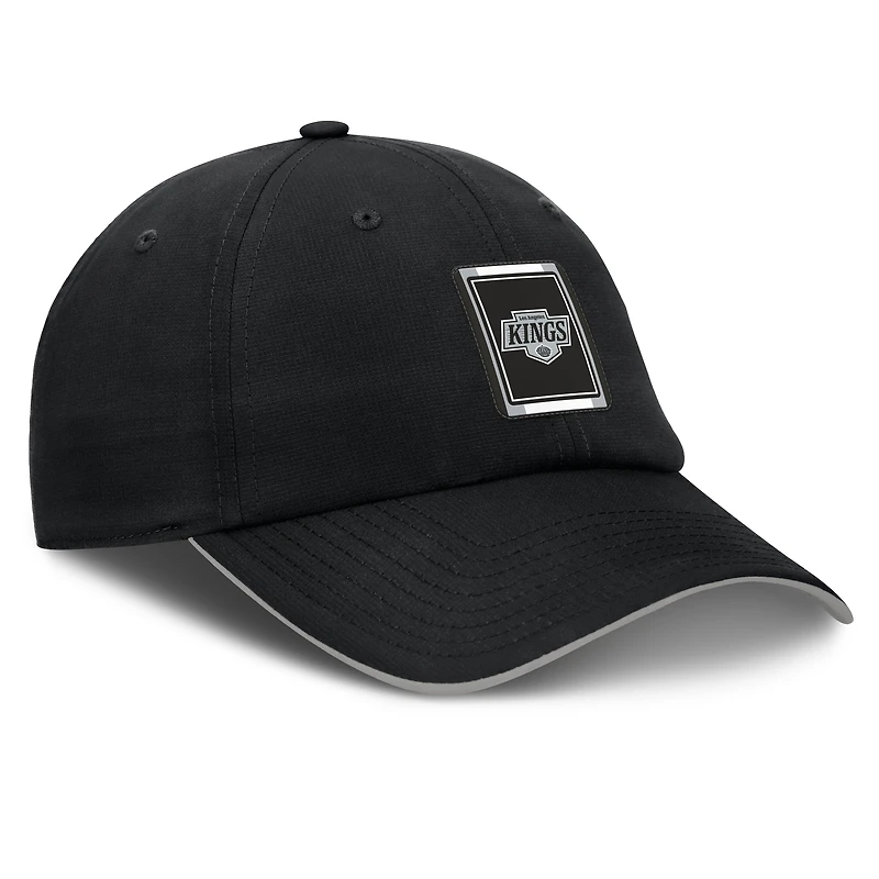 Casquette ajustable Fanatics pour homme en ripstop authentique Los Angeles Kings noir/argent