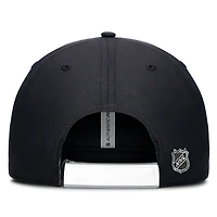 Casquette ajustable Fanatics pour homme en ripstop authentique Los Angeles Kings noir/argent
