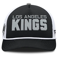 Men's Fanatics Black/White Los Angeles Kings Authentic Pro Rink A-Frame Adjustable Hat