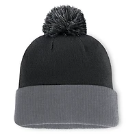Bonnet en tricot à revers et pompon noir des Kings de Los Angeles Fanatics pour homme