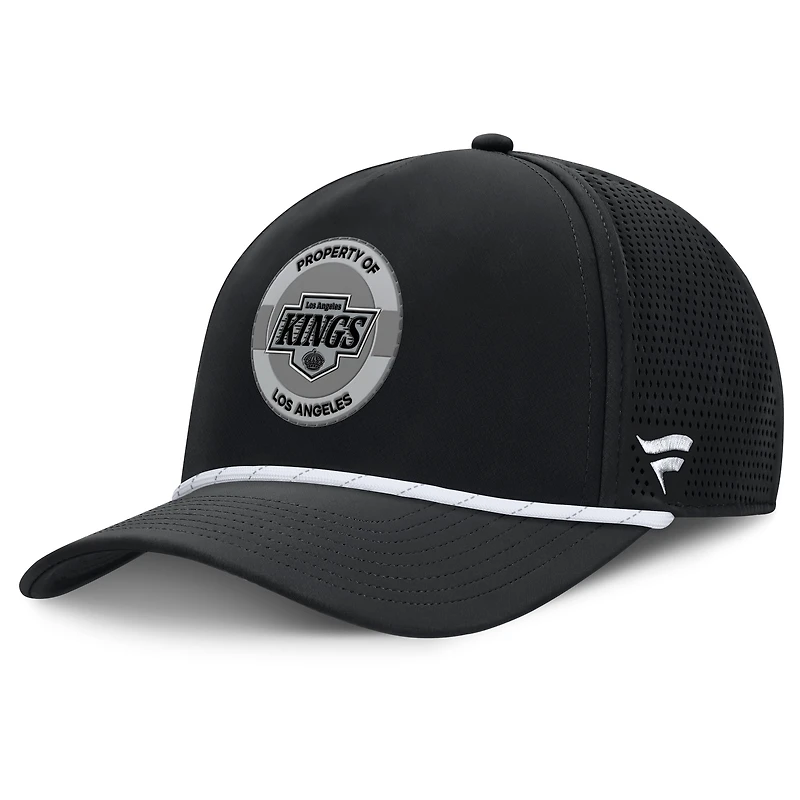 Casquette ajustable Fanatics noire authentique des Kings de Los Angeles pour homme