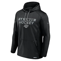 Men's Fanatics  Black Los Angeles Kings Authentic Pro Rink Fleece Pullover Hoodie