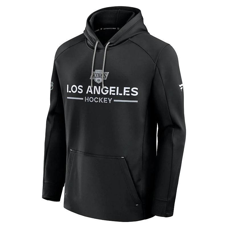 Men's Fanatics Black Los Angeles Kings Authentic Pro Rink Hoodie