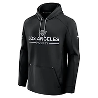 Sweat à capuche Fanatics noir authentique Pro Rink des Kings de Los Angeles pour homme