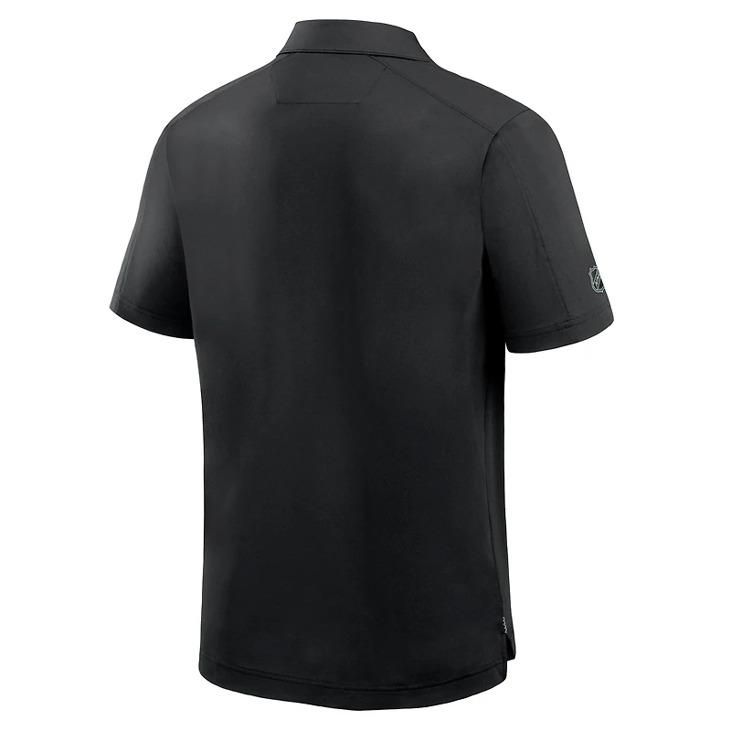 Men's Fanatics Black Los Angeles Kings Authentic Pro Rink Polo