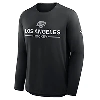 Men's Fanatics Black Los Angeles Kings Authentic Pro Rink Tech Long Sleeve T-Shirt