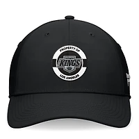 Casquette flexible noire Los Angeles Kings Authentic Pro Training Camp Fanatics pour hommes