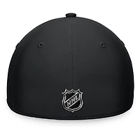 Casquette flexible noire Los Angeles Kings Authentic Pro Training Camp Fanatics pour hommes