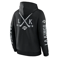 Men's Fanatics Black Los Angeles Kings Big City Legacy Fleece Pullover Hoodie