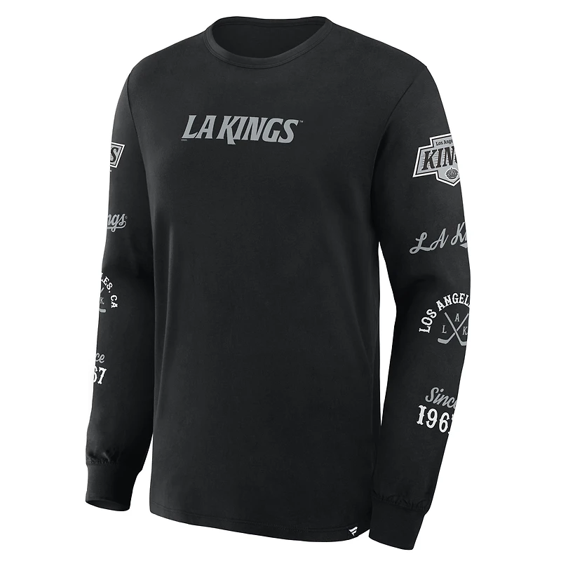 Men's Fanatics Black Los Angeles Kings Boxed Legacy Long Sleeve T-Shirt