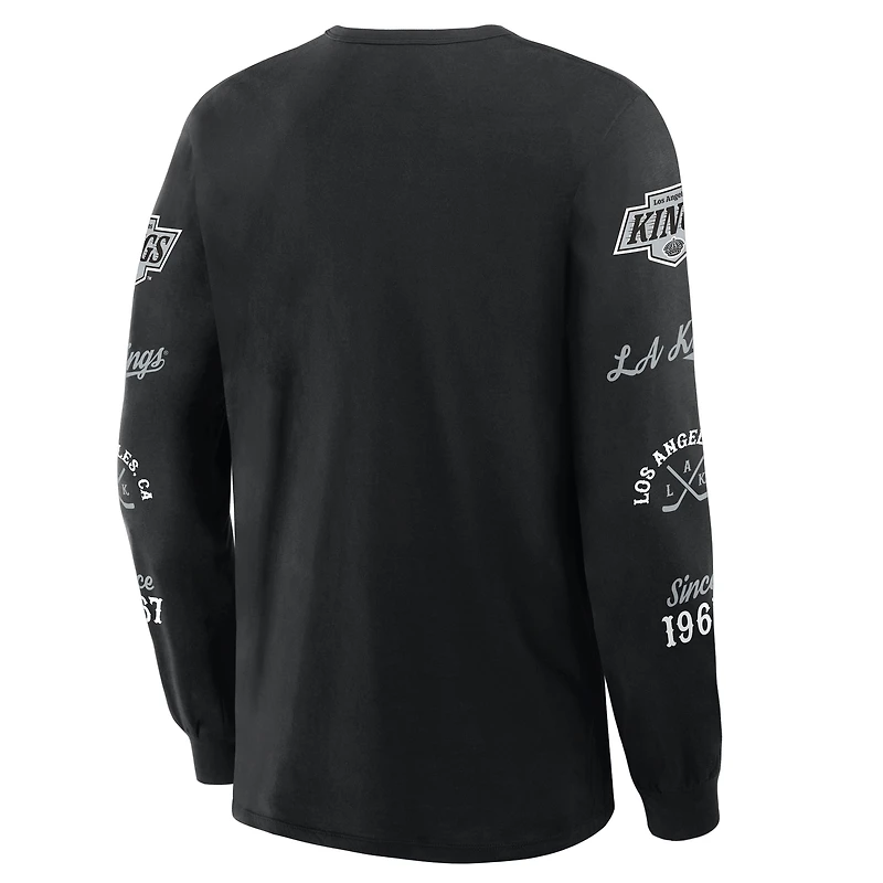 Men's Fanatics Black Los Angeles Kings Boxed Legacy Long Sleeve T-Shirt
