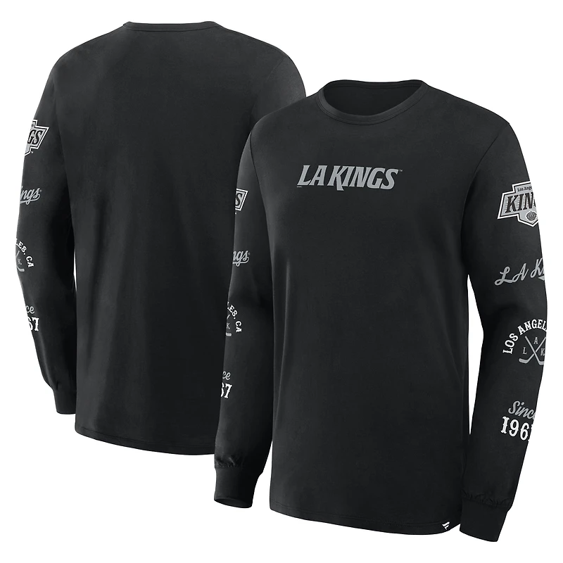 Men's Fanatics Black Los Angeles Kings Boxed Legacy Long Sleeve T-Shirt