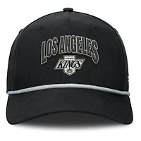 Casquette ajustable en forme de A Fanatics noire pour homme des Los Angeles Kings, collection Decades