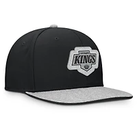 Men's Fanatics Black Los Angeles Kings Fundamentals Loden Snapback Hat