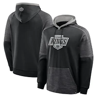 Men's Fanatics Black Los Angeles Kings Goaltender Defender Raglan Pullover Hoodie