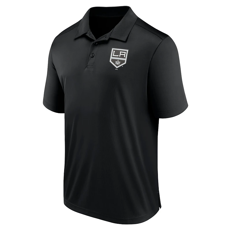 Men's Fanatics  Black Los Angeles Kings Left Side Block Polo