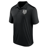 Men's Fanatics  Black Los Angeles Kings Left Side Block Polo