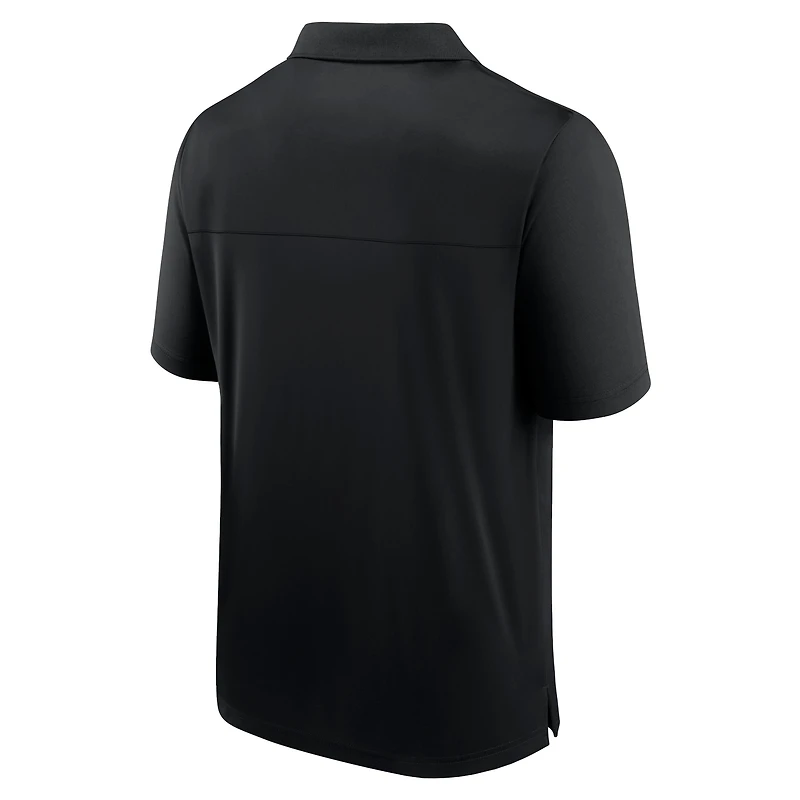 Men's Fanatics  Black Los Angeles Kings Left Side Block Polo