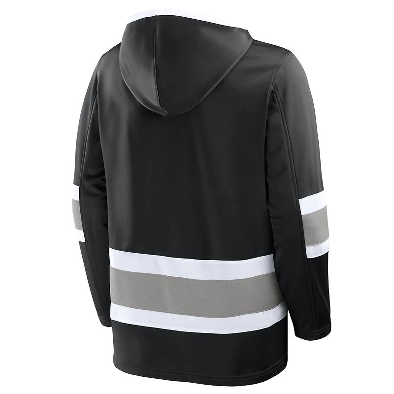 Sweat à capuche polaire noir Fanatics Los Angeles Kings Prime Time pour homme