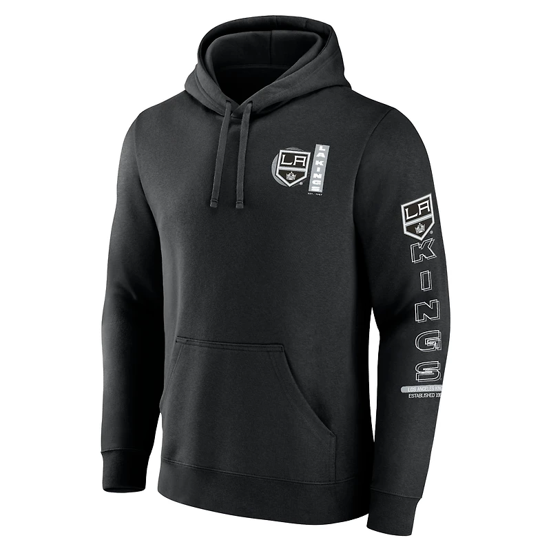 Men's Fanatics Black Los Angeles Kings Revolution Pullover Hoodie
