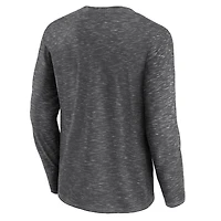 Men's Fanatics Charcoal Los Angeles Kings Logo Long Sleeve T-Shirt